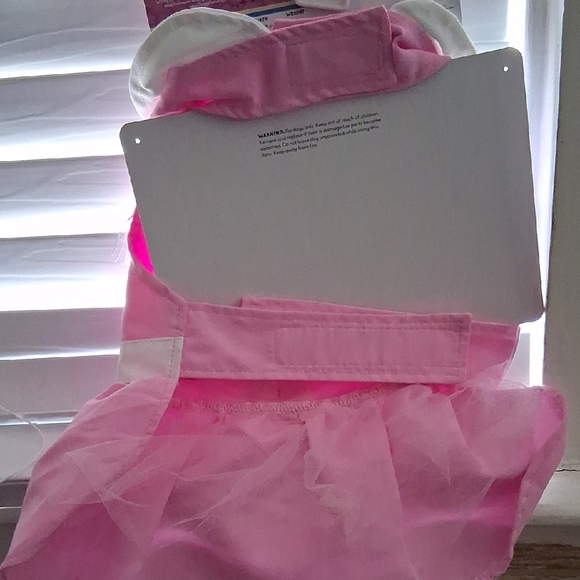 Pink Dog Dress with White Collar and Star - Picture 2 of 5